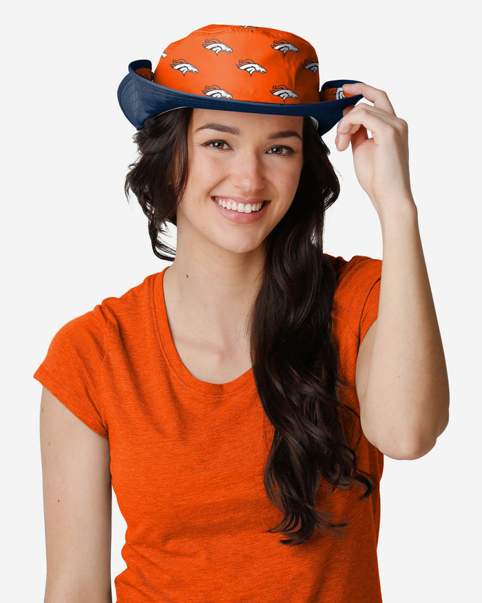 Denver Broncos Womens Mini Print Hybrid Boonie Hat FOCO - FOCO.com