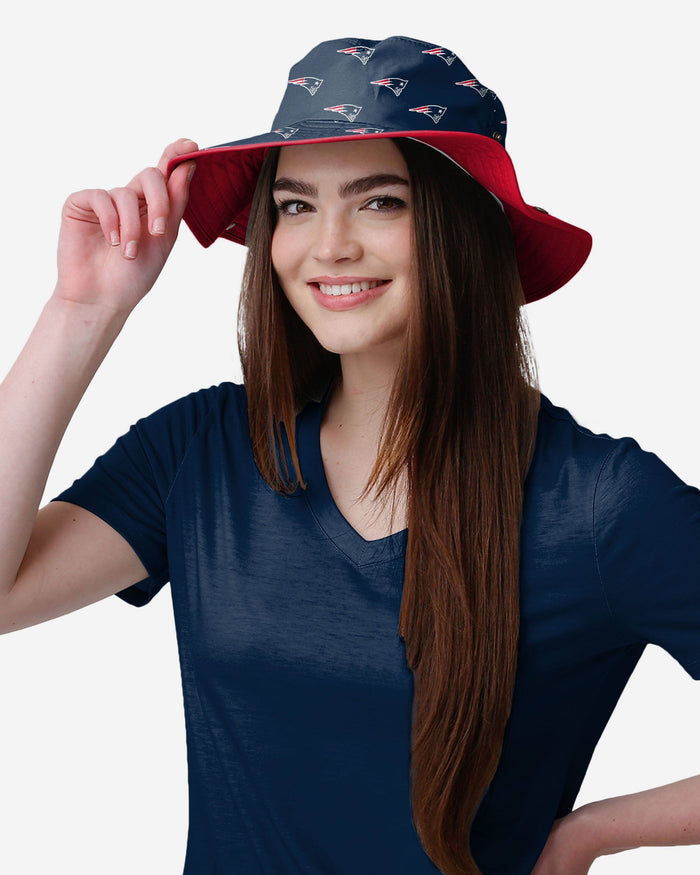 New England Patriots Womens Mini Print Hybrid Boonie Hat FOCO - FOCO.com