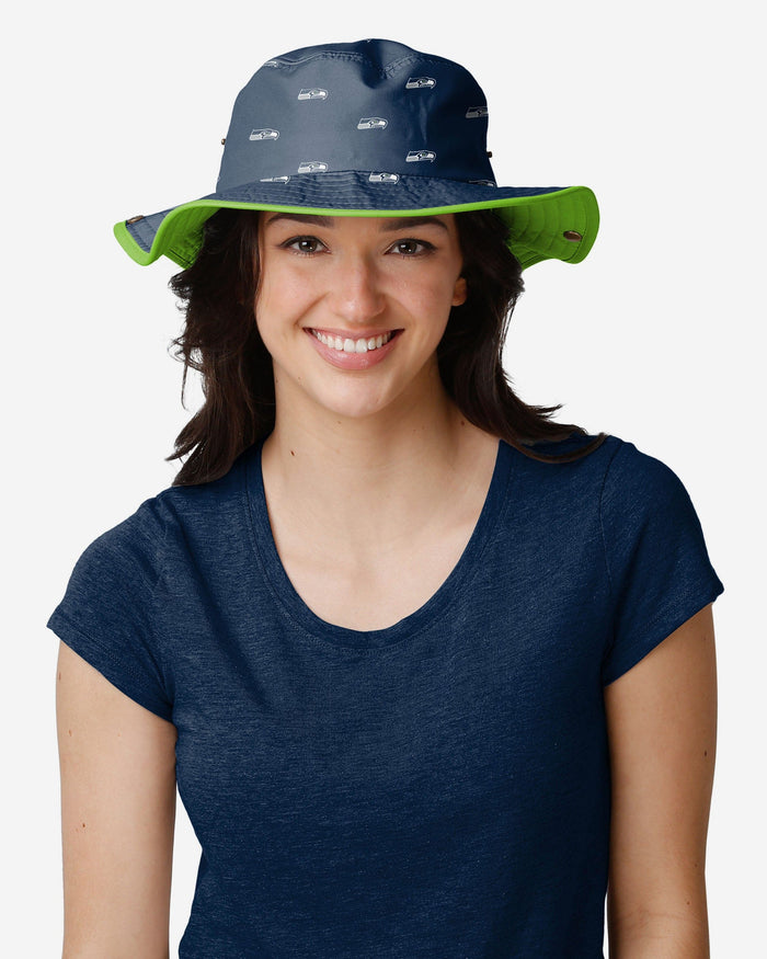 Seattle Seahawks Womens Mini Print Hybrid Boonie Hat FOCO - FOCO.com