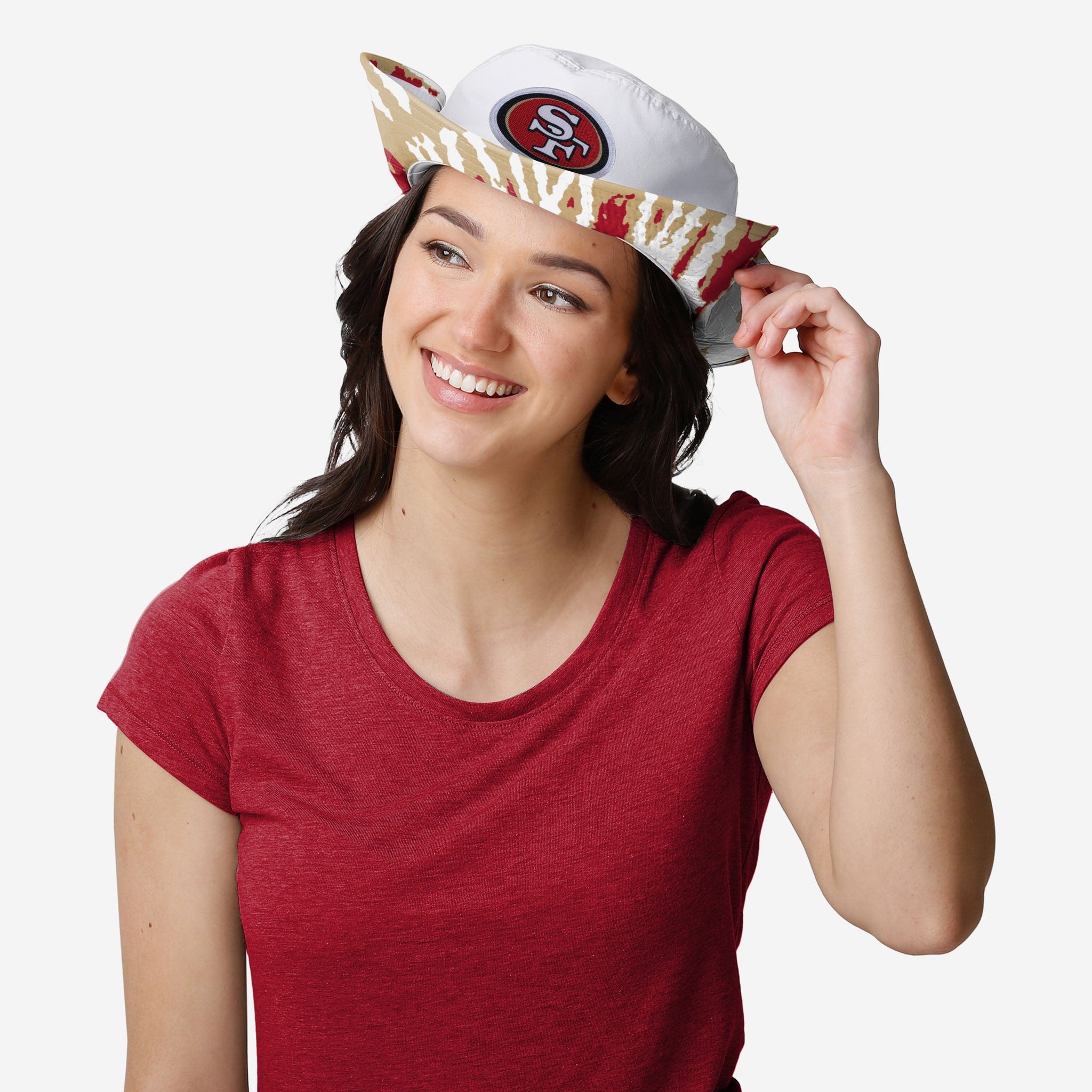 San Francisco 49ers Womens White Hybrid Boonie Hat FOCO