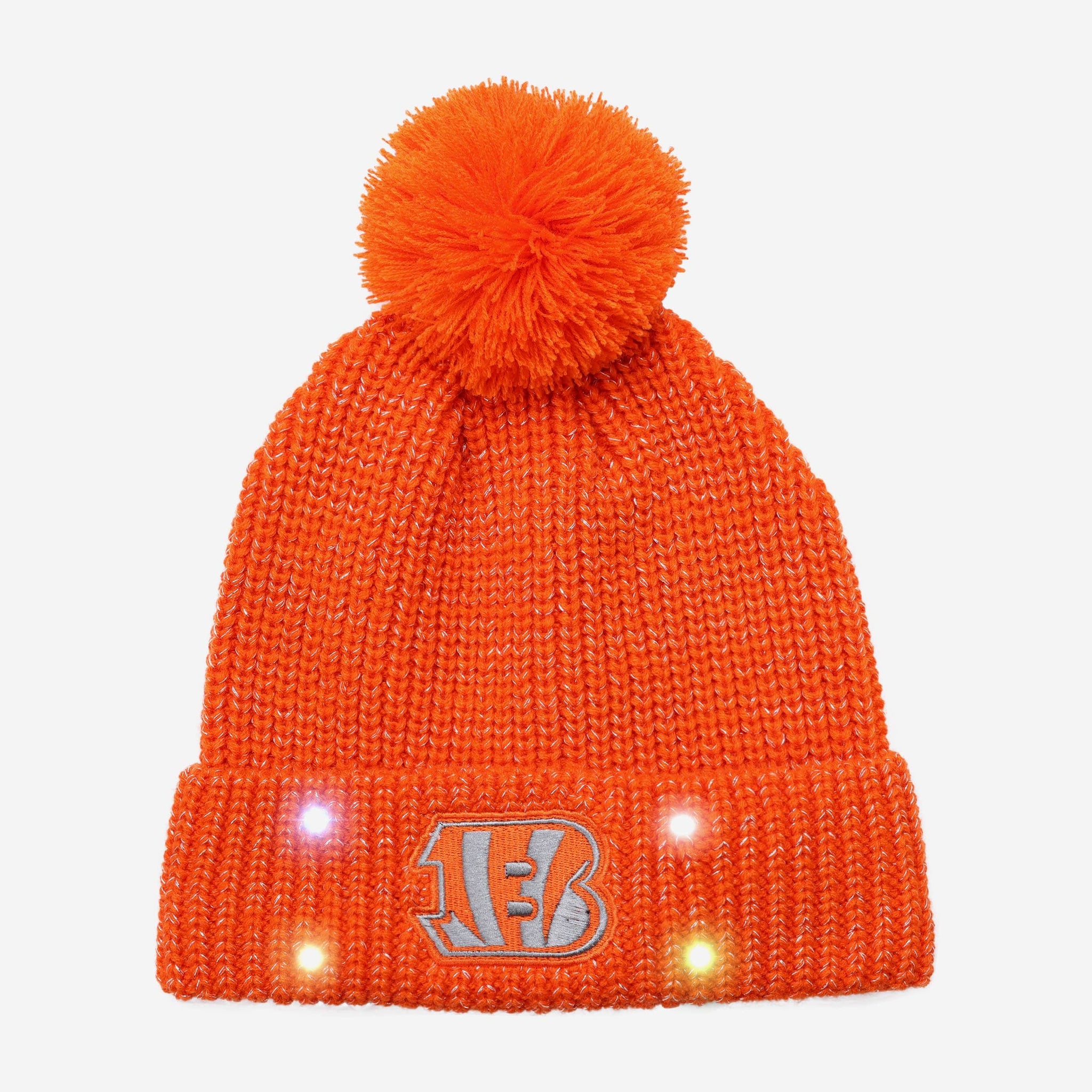 Cincinnati Bengals Womens Glitter Knit Light Up Beanie FOCO