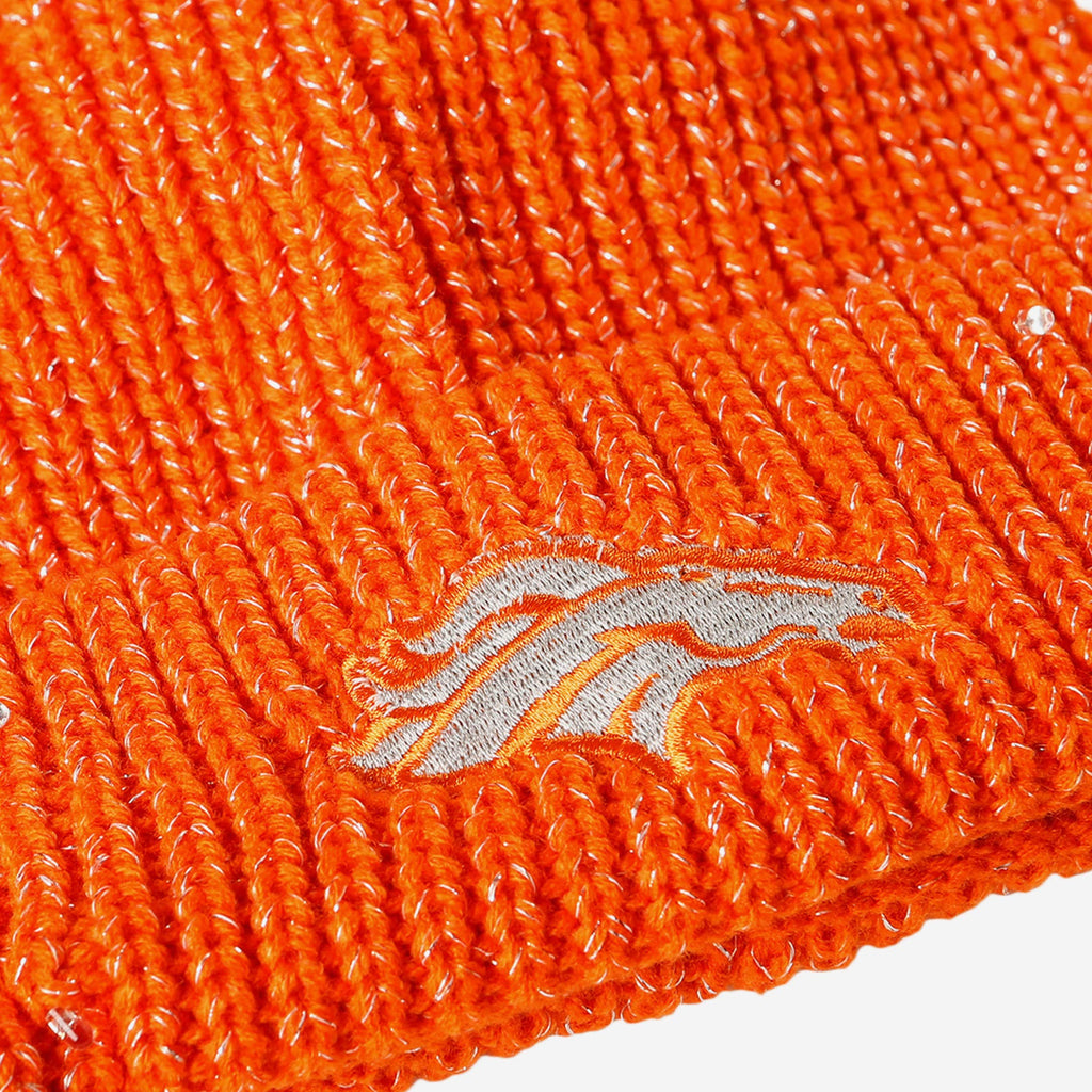 Denver Broncos Womens Glitter Knit Light Up Beanie FOCO