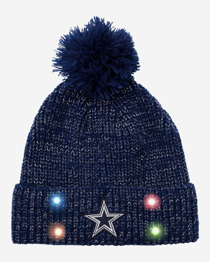 Dallas Cowboys Womens Glitter Knit Light Up Beanie FOCO