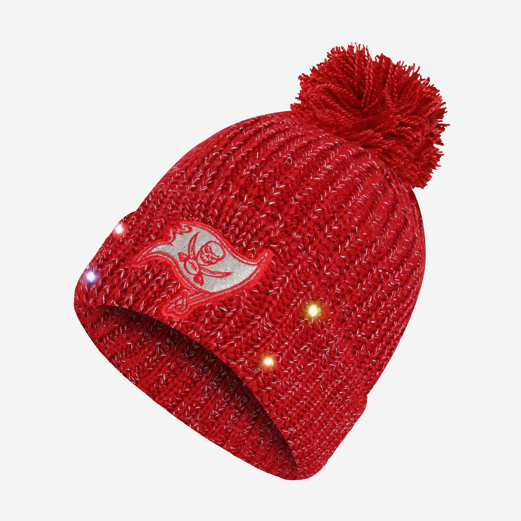 Tampa Bay Buccaneers Womens Glitter Knit Light Up Beanie FOCO - FOCO.com