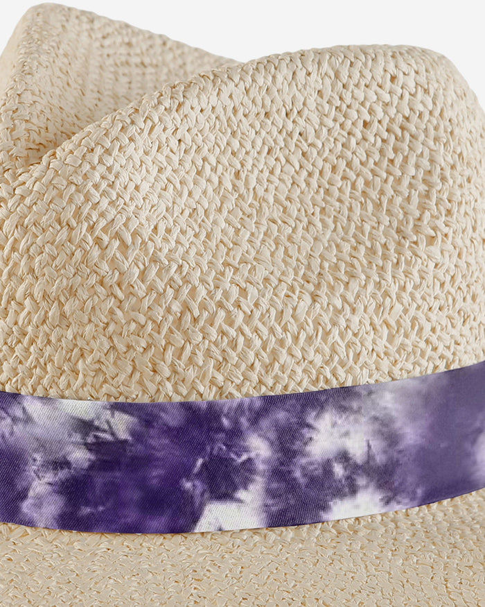 Baltimore Ravens Womens Tie-Dye Ribbon Straw Hat FOCO - FOCO.com