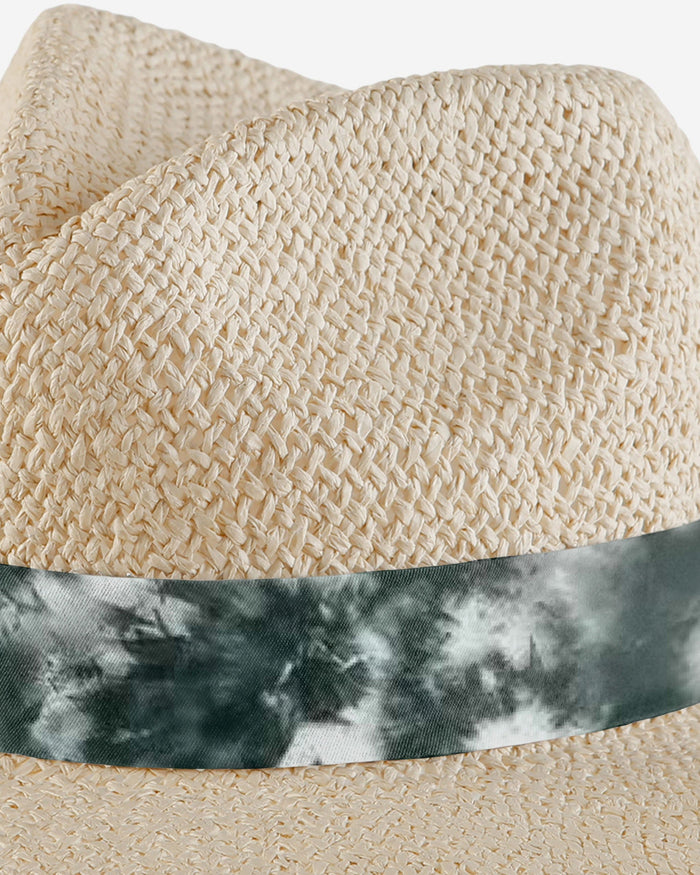 Green Bay Packers Womens Tie-Dye Ribbon Straw Hat FOCO - FOCO.com