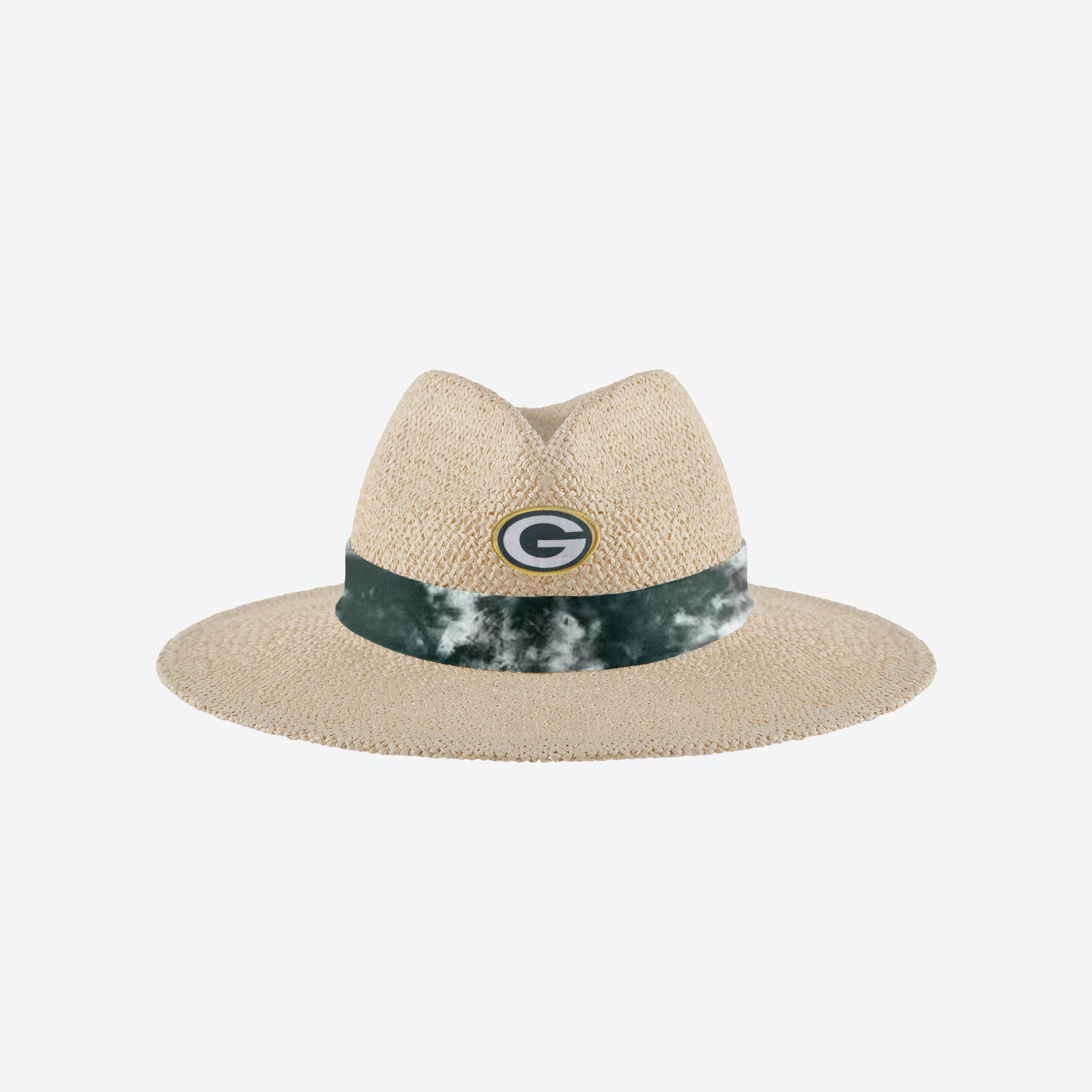 Green Bay Packers NFL Floral Printed Straw Hat