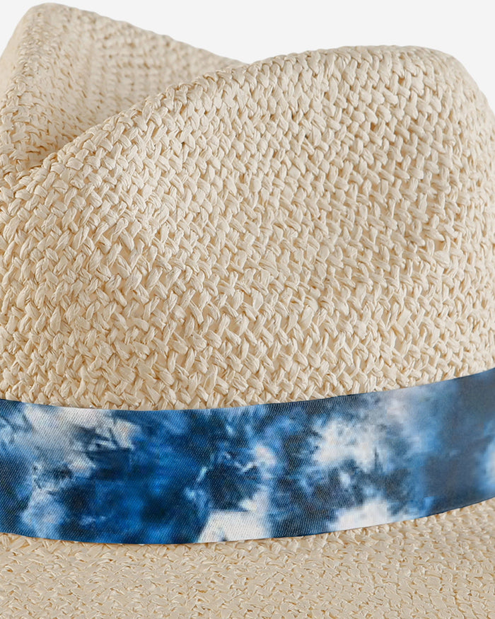 Los Angeles Chargers Womens Tie-Dye Ribbon Straw Hat FOCO - FOCO.com