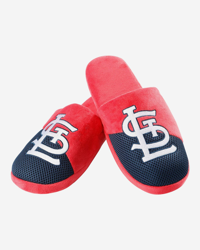 St Louis Cardinals Team Logo Staycation Slipper FOCO - FOCO.com