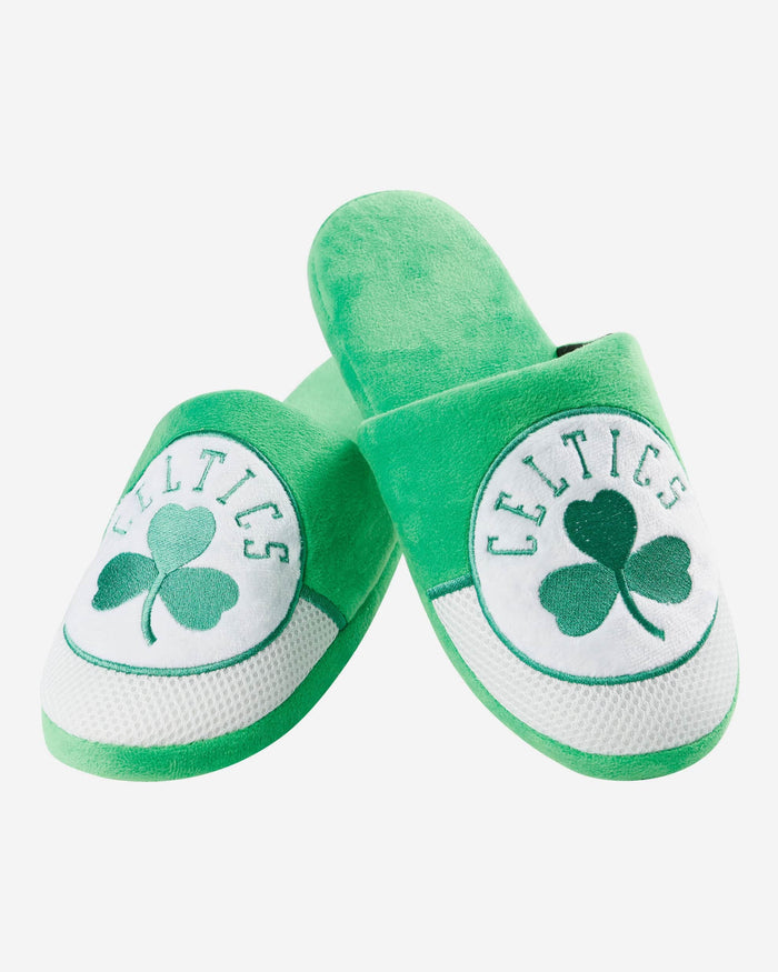 Boston Celtics Team Logo Staycation Slipper FOCO - FOCO.com