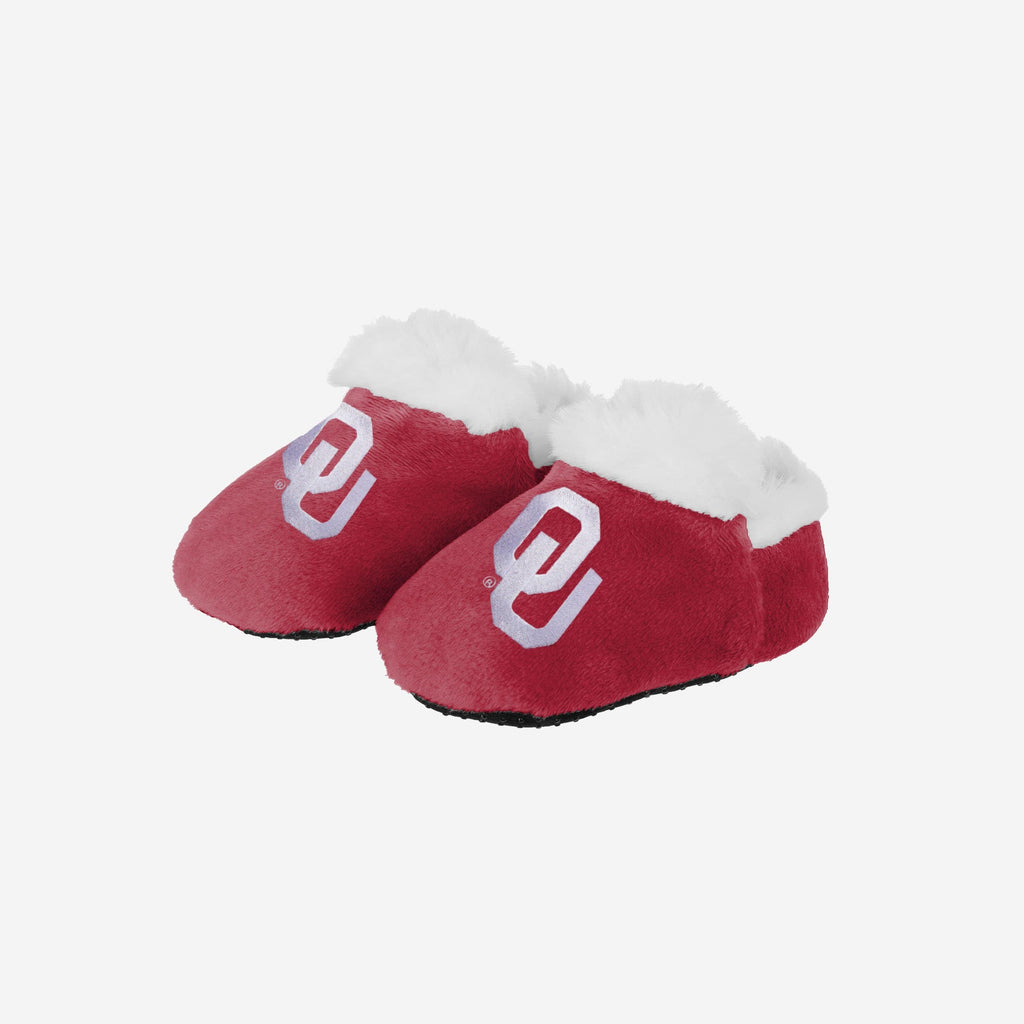 Oklahoma Sooners Logo Baby Bootie Slipper FOCO 0-3 mo - FOCO.com