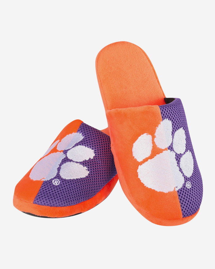 Clemson Team Logo Staycation Slipper FOCO - FOCO.com