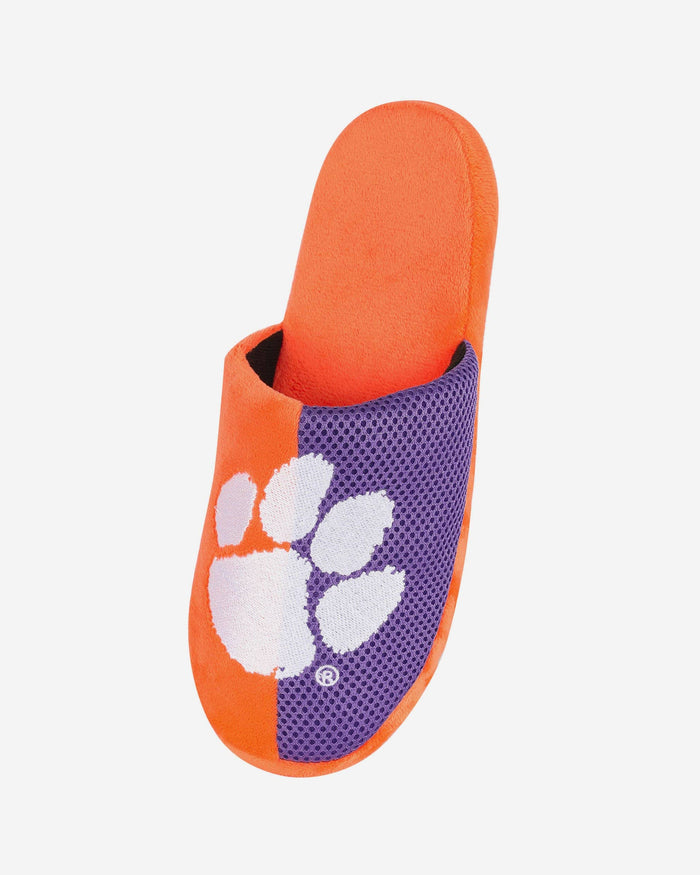 Clemson Team Logo Staycation Slipper FOCO - FOCO.com