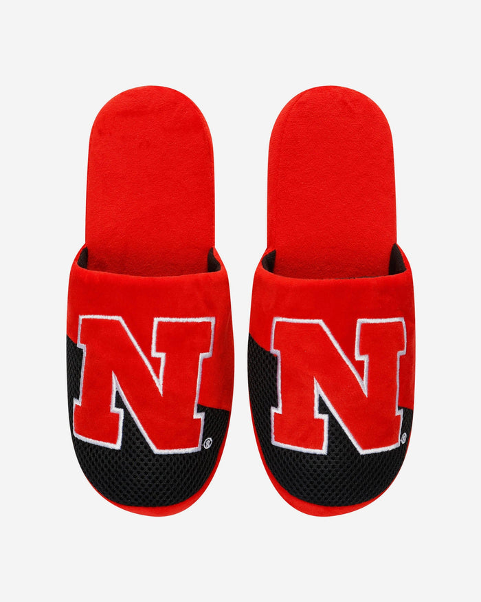 Nebraska Cornhuskers Team Logo Staycation Slipper FOCO - FOCO.com