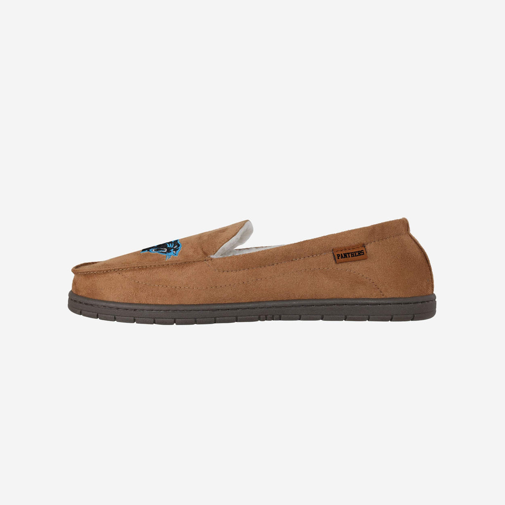 Carolina Panthers Beige Moccasin Slipper FOCO S - FOCO.com