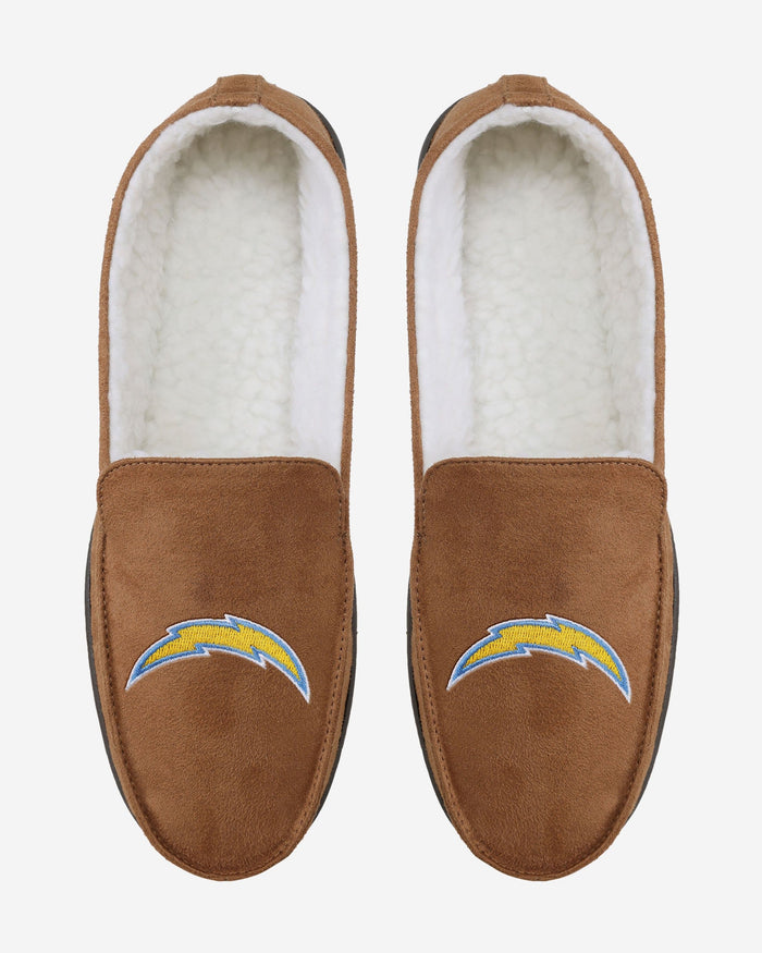 Los Angeles Chargers Beige Moccasin Slipper FOCO - FOCO.com