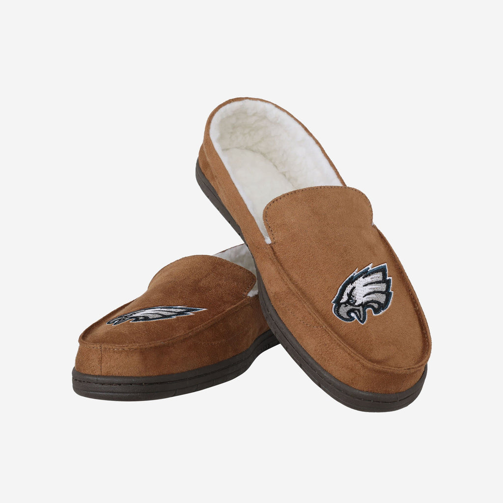 Philadelphia Eagles Beige Moccasin Slipper FOCO