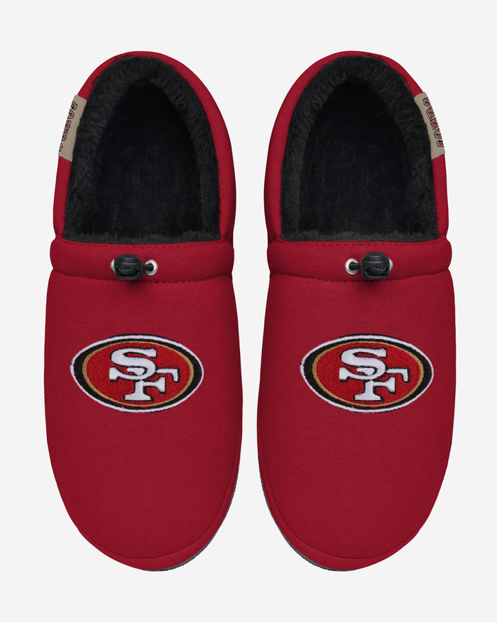 San Francisco 49ers Big Logo Athletic Moccasin Slipper FOCO - FOCO.com