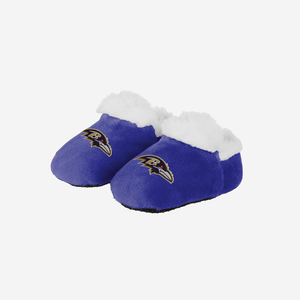 Baltimore Ravens Logo Baby Bootie Slipper FOCO 0-3 mo - FOCO.com