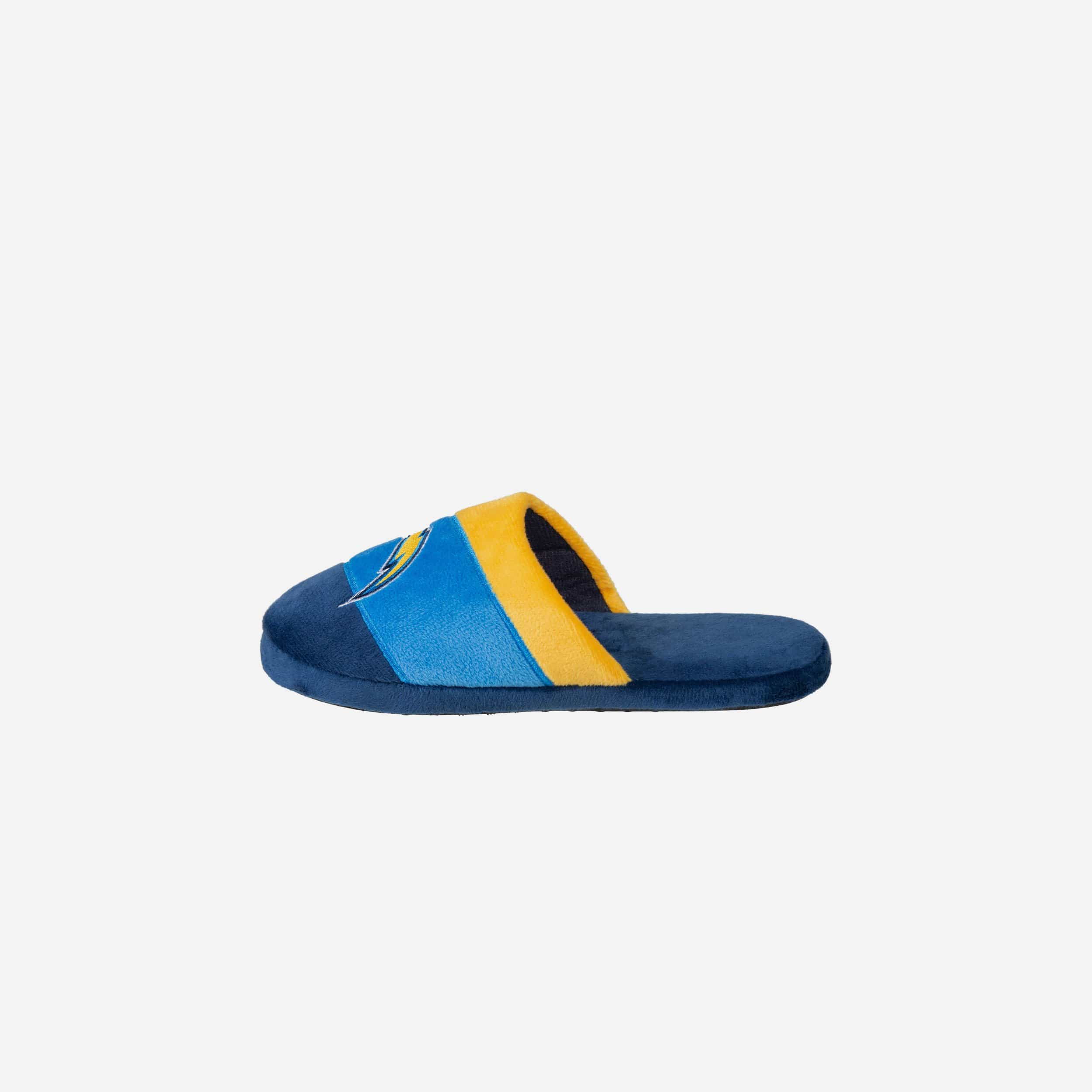 Youth FOCO St. Louis Blues Scuff Wordmark Slide Slippers Size: Large
