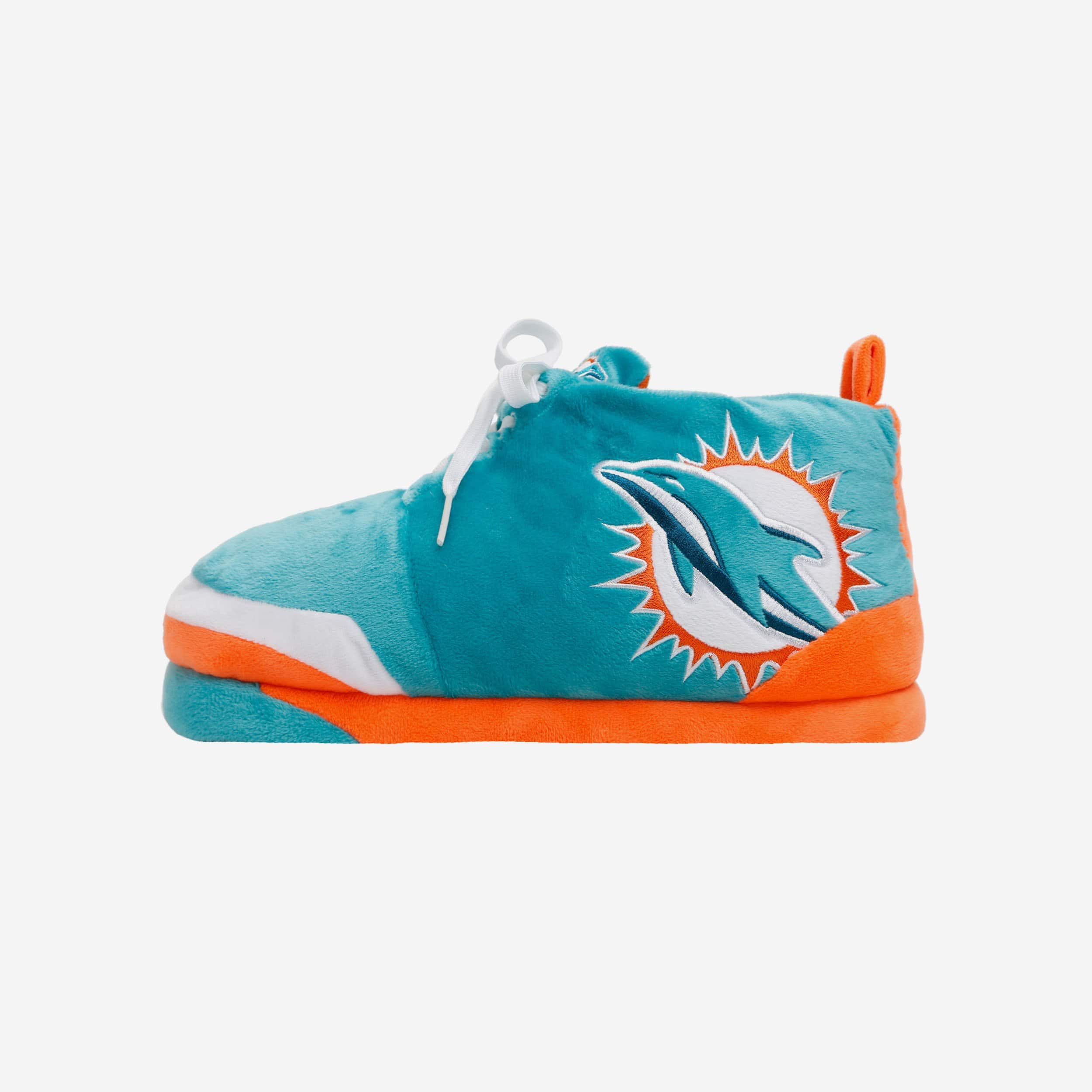 Miami Dolphins Plush Sneaker Slipper FOCO