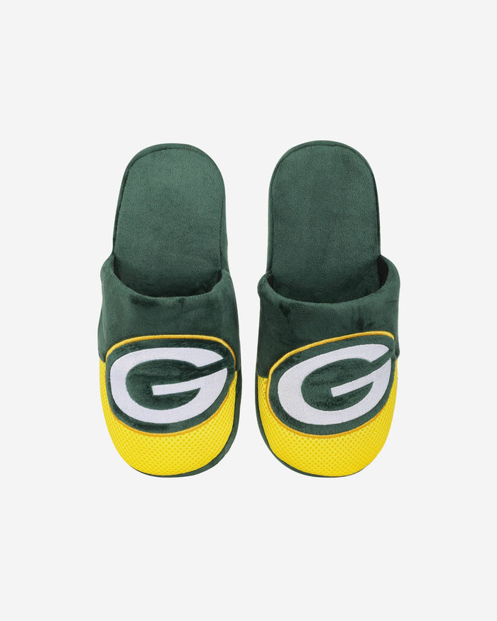 Green Bay Packers Youth Team Logo Staycation Slipper FOCO - FOCO.com