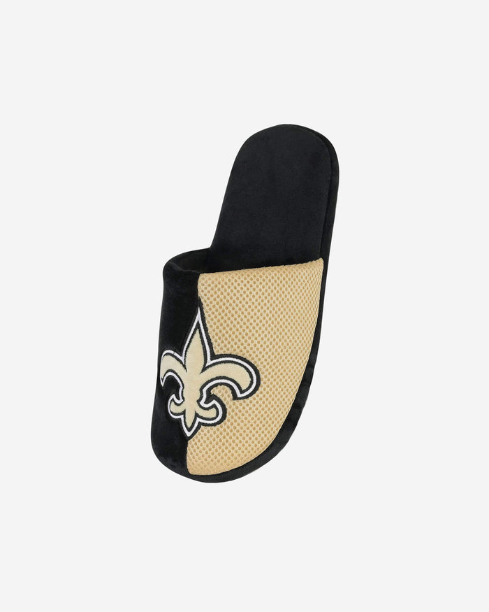 New Orleans Saints Youth Team Logo Staycation Slipper FOCO - FOCO.com