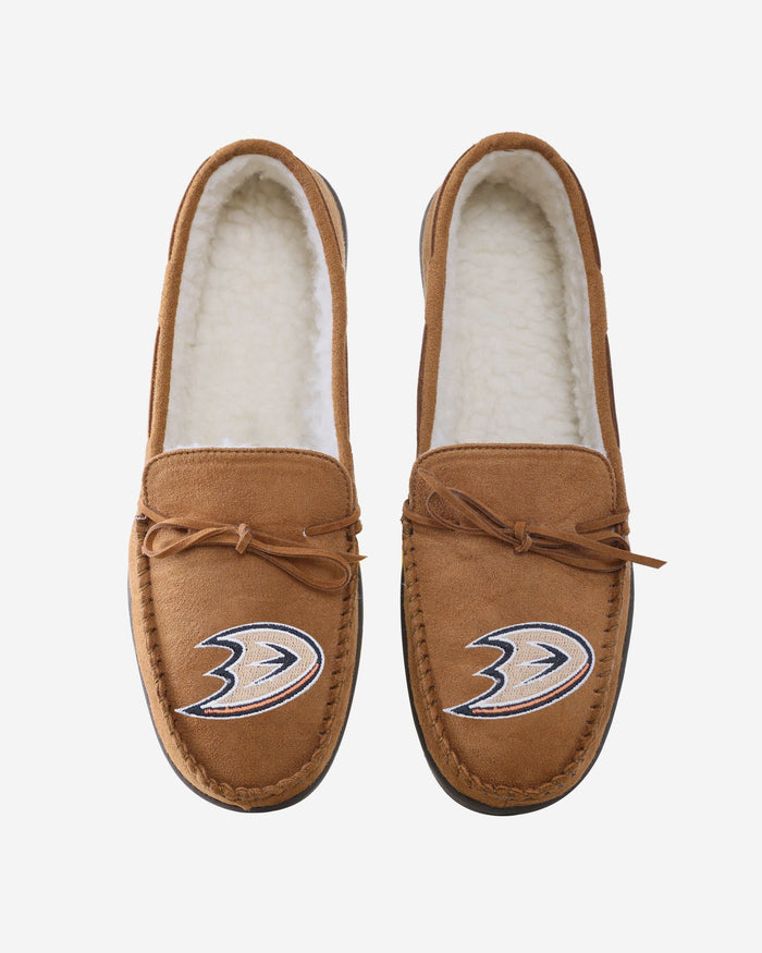 Anaheim Ducks Team Logo Moccasin Slipper FOCO - FOCO.com