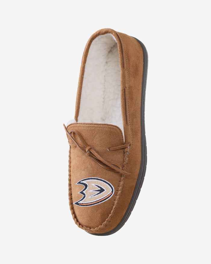 Anaheim Ducks Team Logo Moccasin Slipper FOCO - FOCO.com