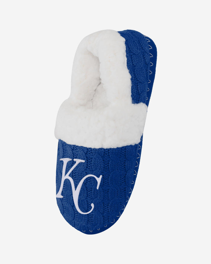 Kansas City Royals Womens Team Color Moccasin Slipper FOCO - FOCO.com