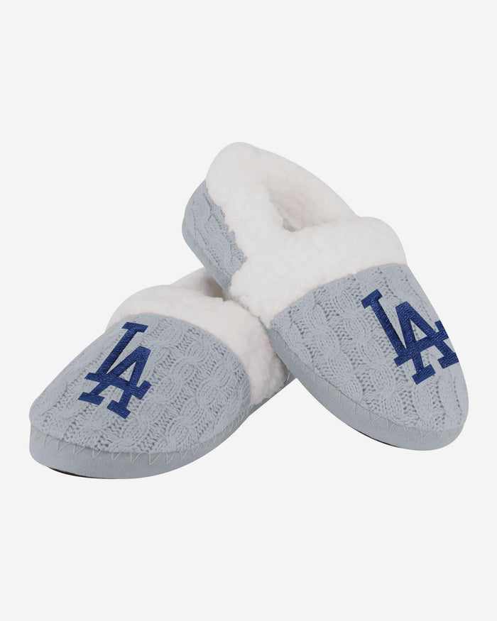 Los Angeles Dodgers Womens Team Color Moccasin Slipper FOCO - FOCO.com