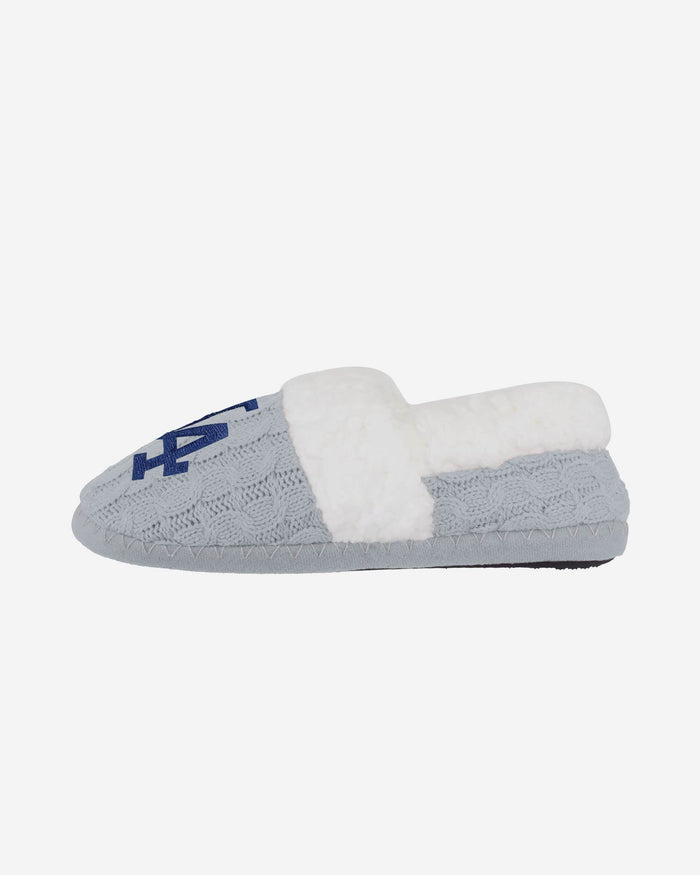 Los Angeles Dodgers Womens Team Color Moccasin Slipper FOCO - FOCO.com