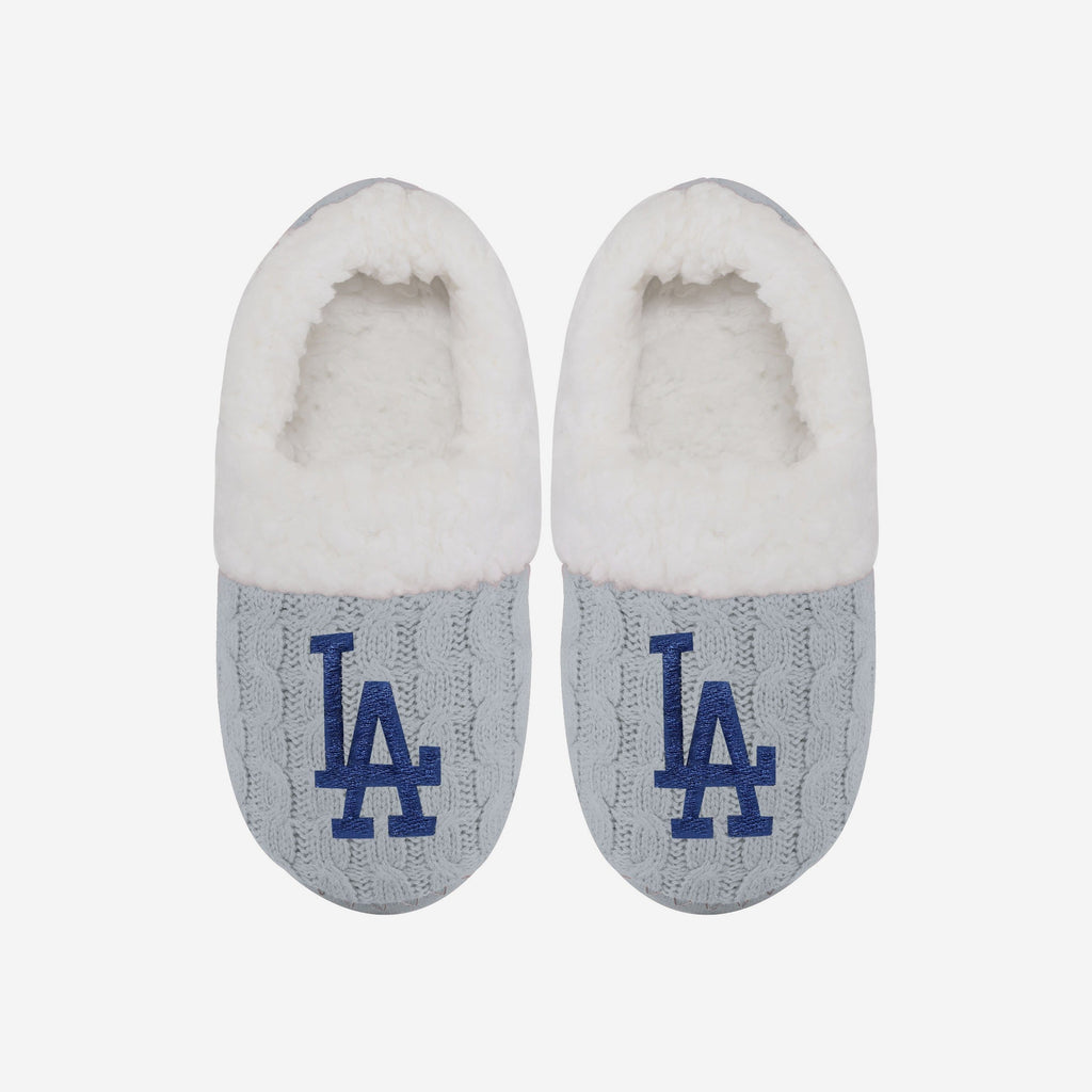 Los Angeles Dodgers Womens Team Color Moccasin Slipper FOCO S - FOCO.com