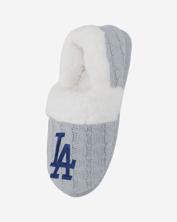 Los Angeles Dodgers Womens Team Color Moccasin Slipper FOCO - FOCO.com