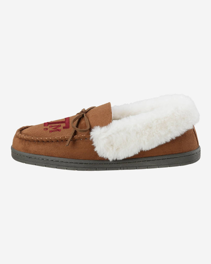 Texas A&M Aggies Womens Tan Moccasin Slipper FOCO S - FOCO.com