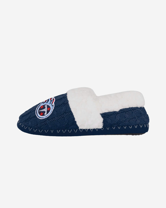 Tennessee Titans Womens Team Color Moccasin Slipper FOCO S - FOCO.com