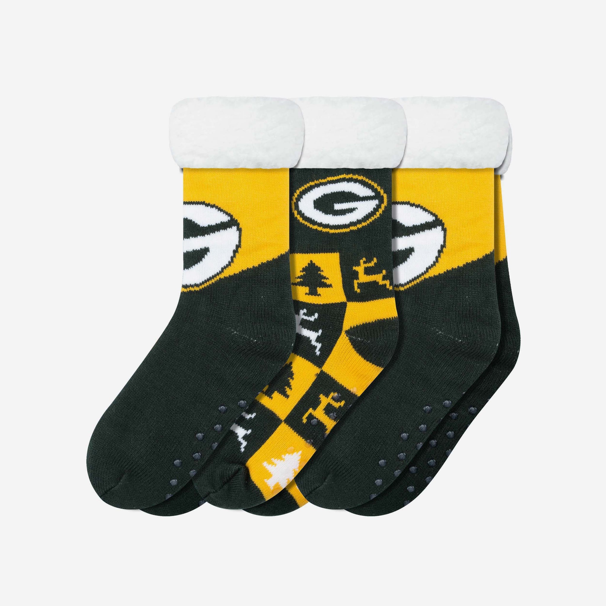 Adult One Size Green Bay Packers NFL Cozy Soft Slipper Socks - Team Fan  Apparel