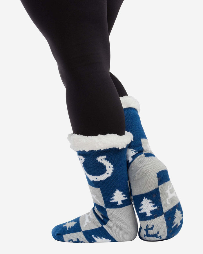 Indianapolis Colts Womens Fan Footy 3 Pack Slipper Socks FOCO - FOCO.com