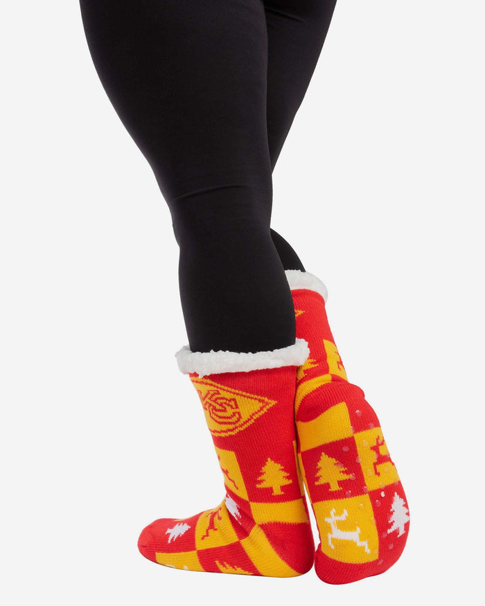 Kansas City Chiefs Womens Fan Footy 3 Pack Slipper Socks FOCO - FOCO.com