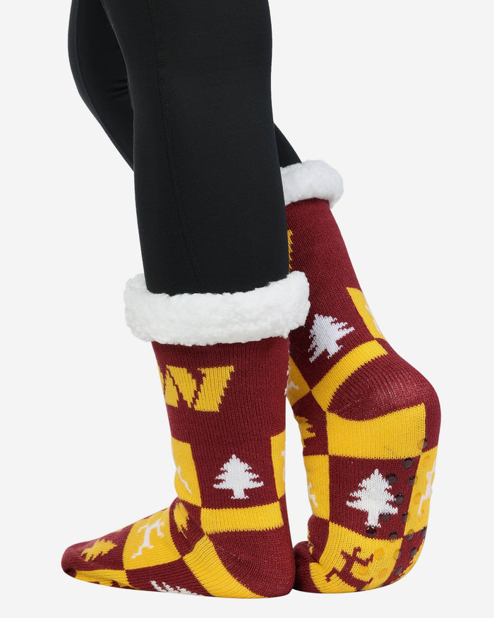 Washington Commanders Womens Fan Footy 3 Pack Slipper Socks FOCO - FOCO.com