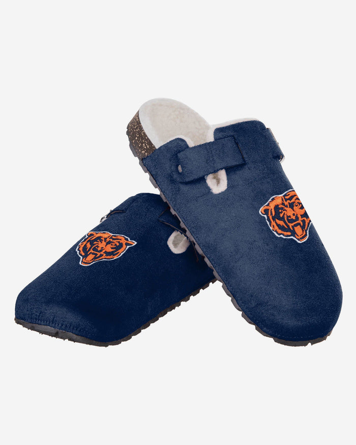 Chicago Bears Womens Fur Buckle Clog Slipper FOCO - FOCO.com