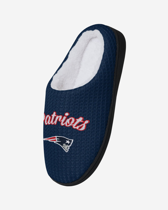 New England Patriots Womens Sherpa Lined Memory Foam Slipper FOCO - FOCO.com