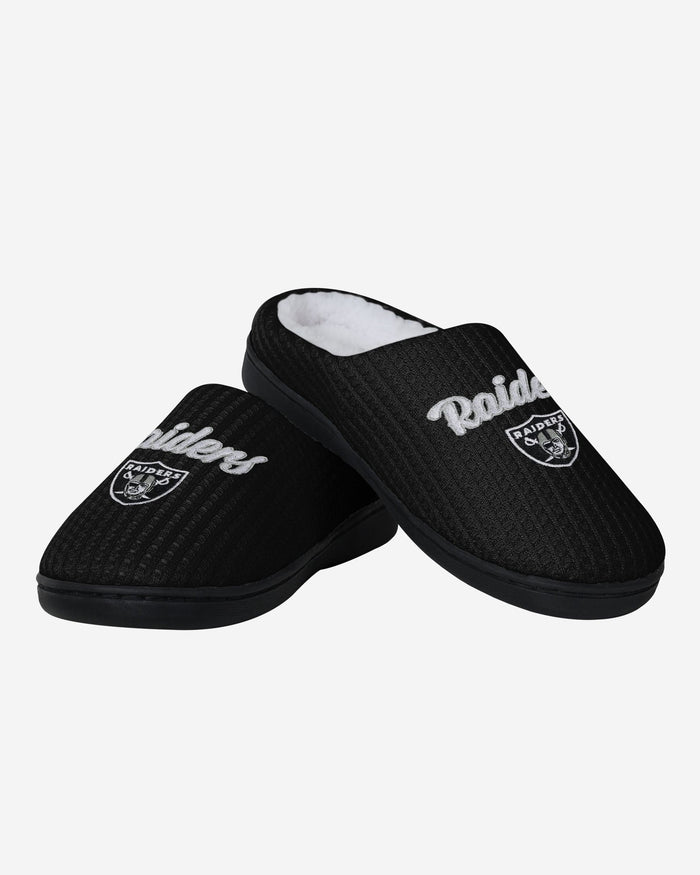 Las Vegas Raiders Womens Sherpa Lined Memory Foam Slipper FOCO - FOCO.com