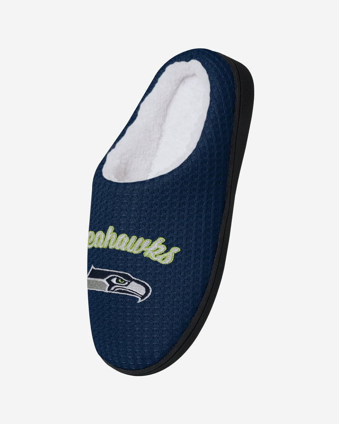 Seattle Seahawks Womens Sherpa Lined Memory Foam Slipper FOCO - FOCO.com