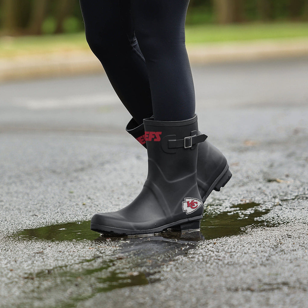 Kansas City Chiefs Womens Storm Ready Rain Boot FOCO