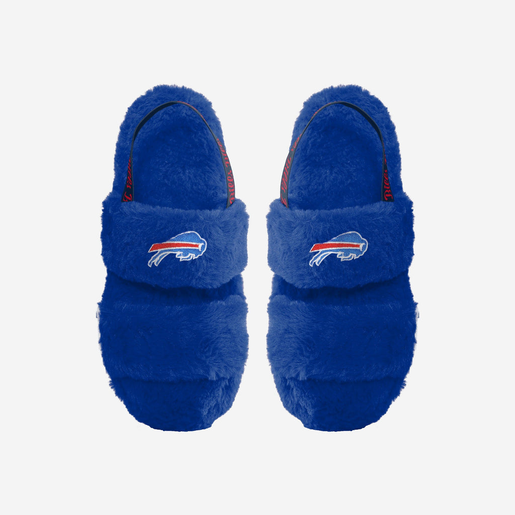 Buffalo Bills Womens Heel Strap Wordmark Fur Slide FOCO S - FOCO.com