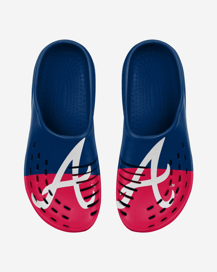 Atlanta Braves Mens Colorblock Big Logo Clog FOCO - FOCO.com