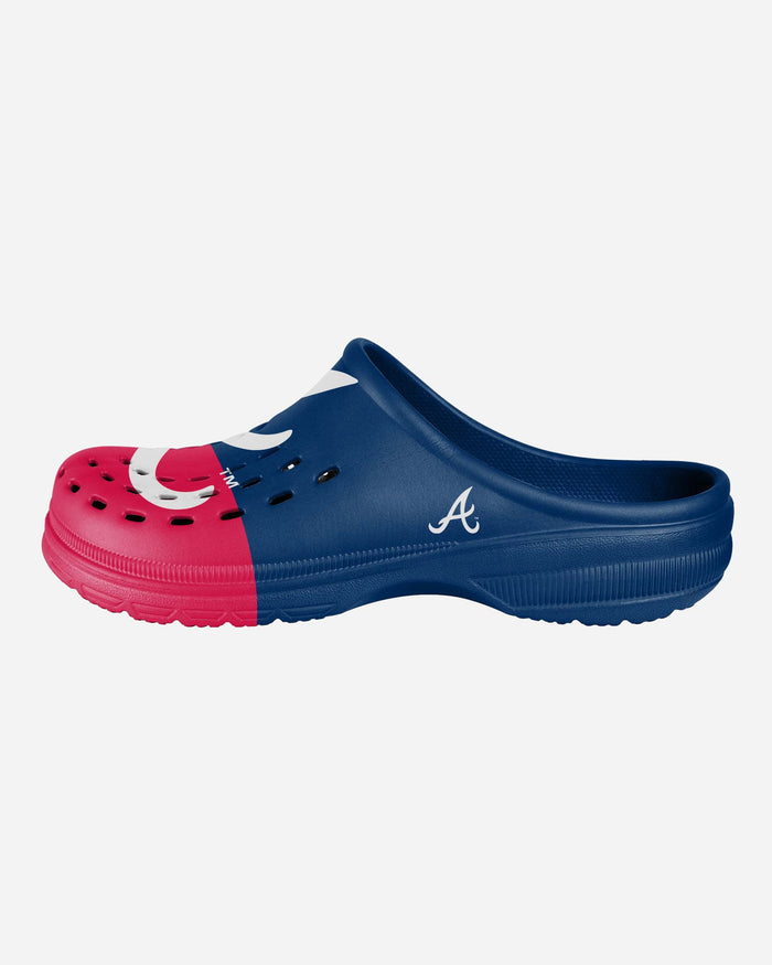 Atlanta Braves Mens Colorblock Big Logo Clog FOCO S - FOCO.com