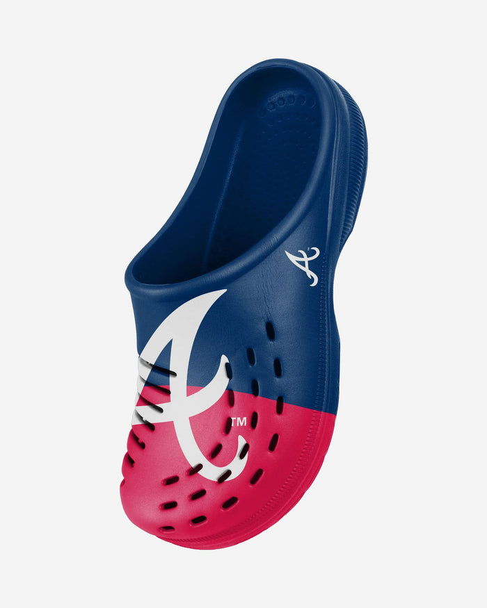 Atlanta Braves Mens Colorblock Big Logo Clog FOCO - FOCO.com