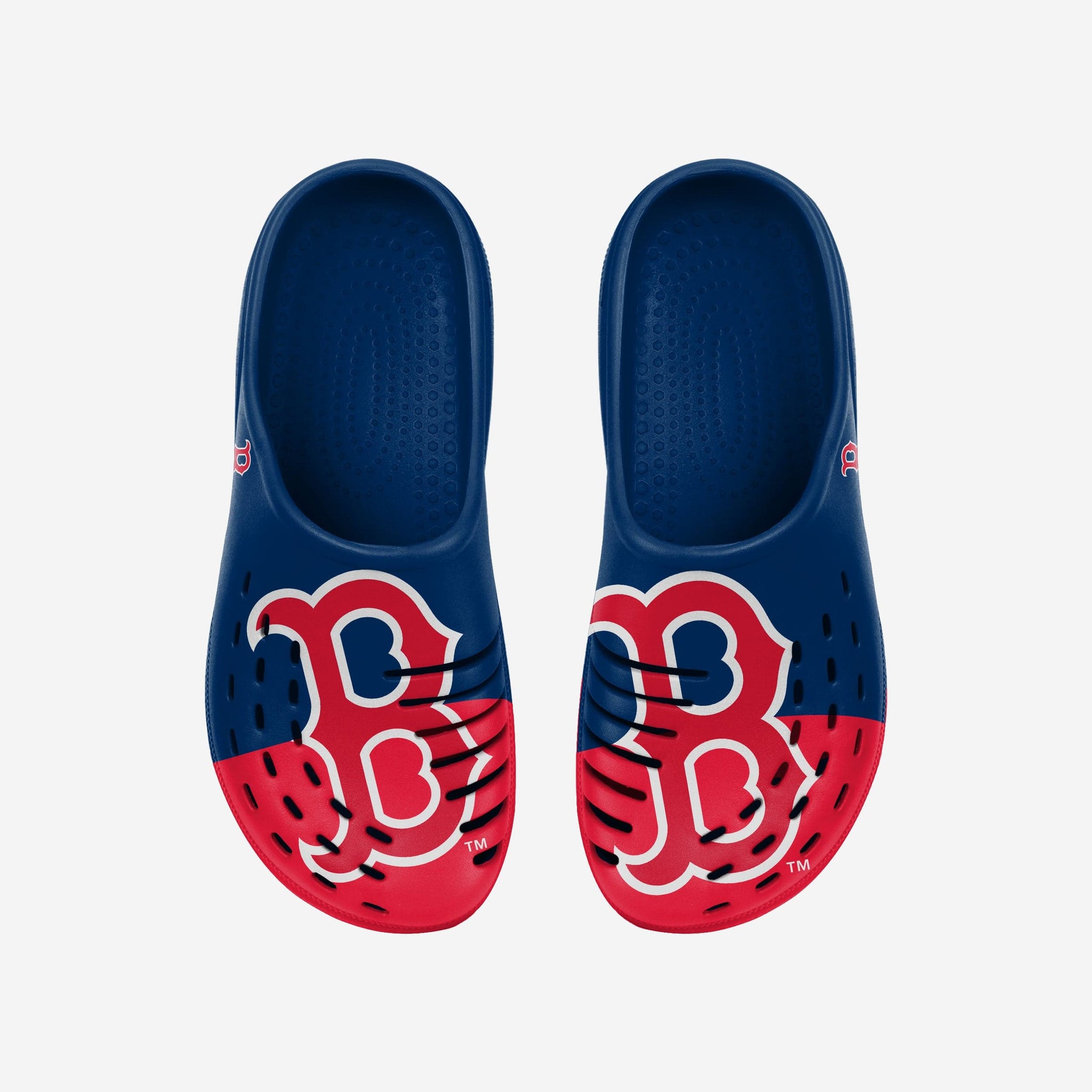 Men's FOCO Boston Red Sox Colorblock Big Logo Sneakers